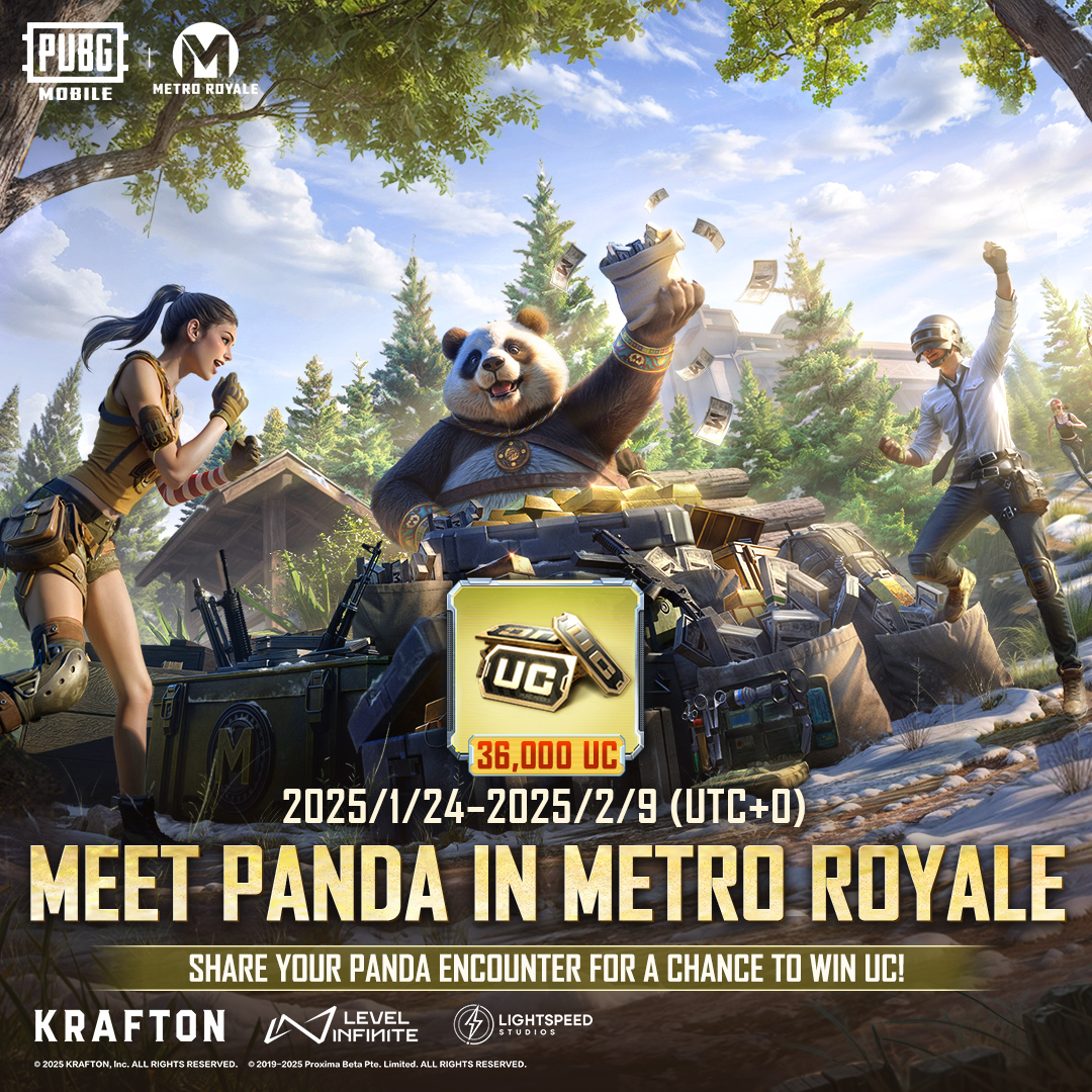 PUBG - 🔥 Metro Royale Event 🔥 Can you track down the mysterious Panda ...