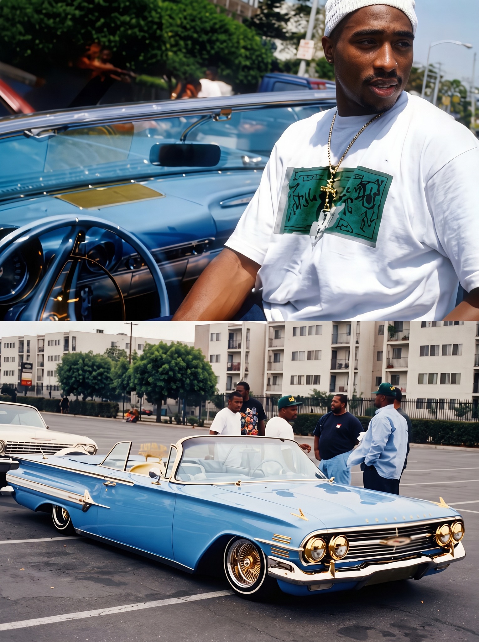There's something legendary about Tupac Shakur chilling in a