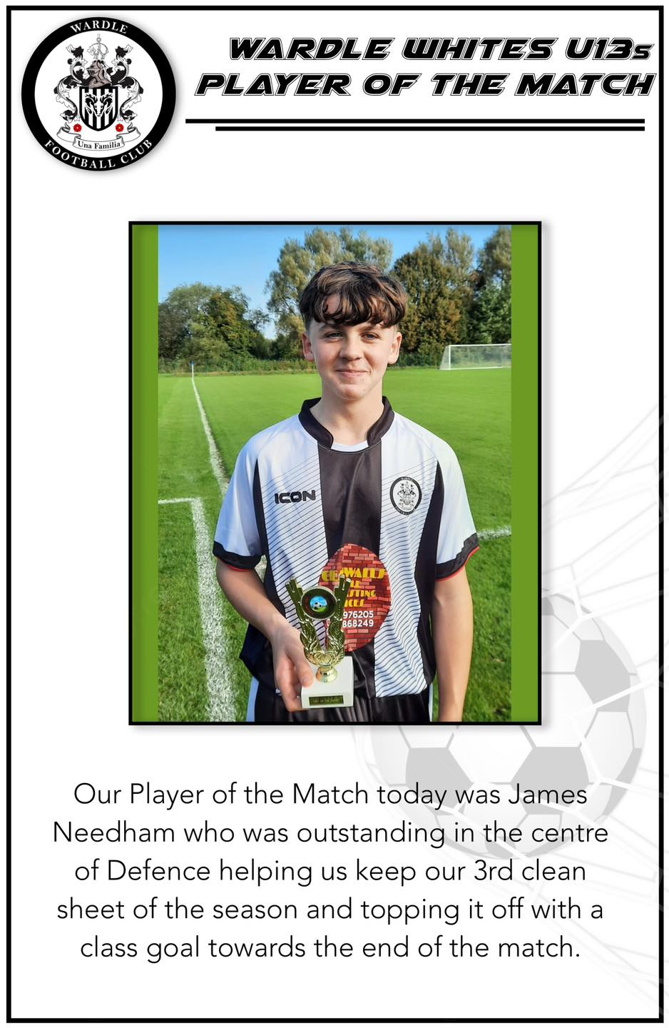🏆 We’re excited to announce and... - Wardle Football Club | Facebook