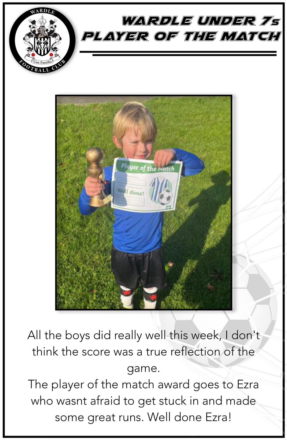 🏆 We’re excited to announce and... - Wardle Football Club | Facebook
