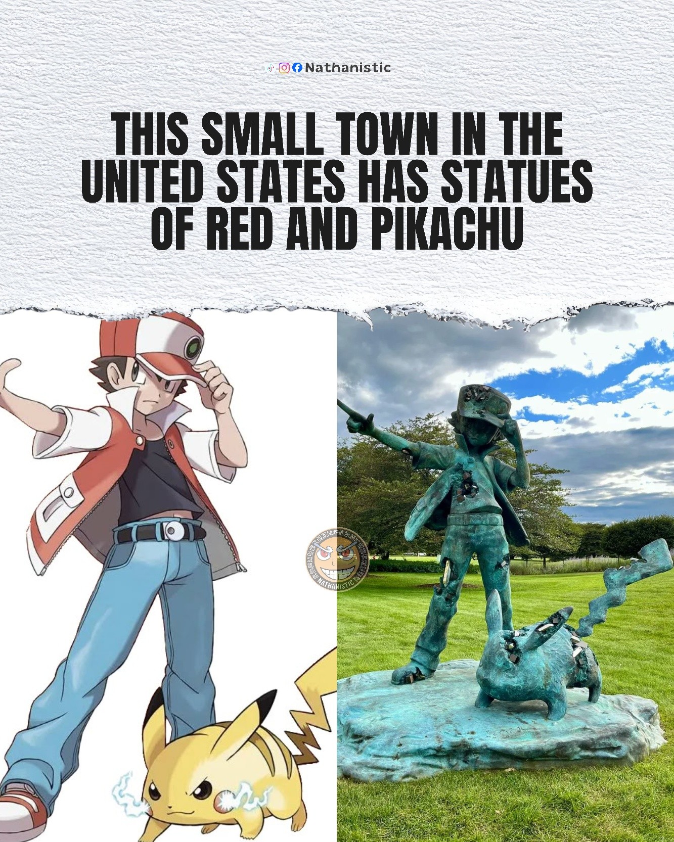 This small town in the United States has statues of Red and