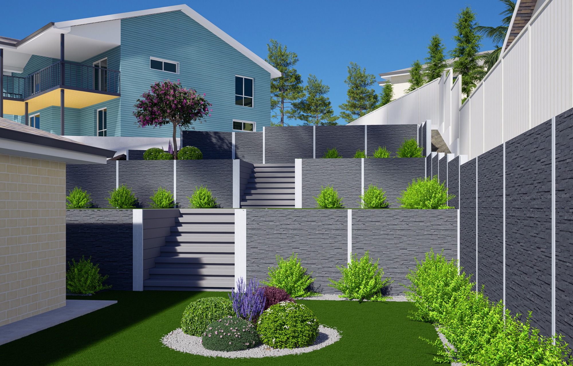 A Realistic 3D render put together... - Fresh Retaining Walls