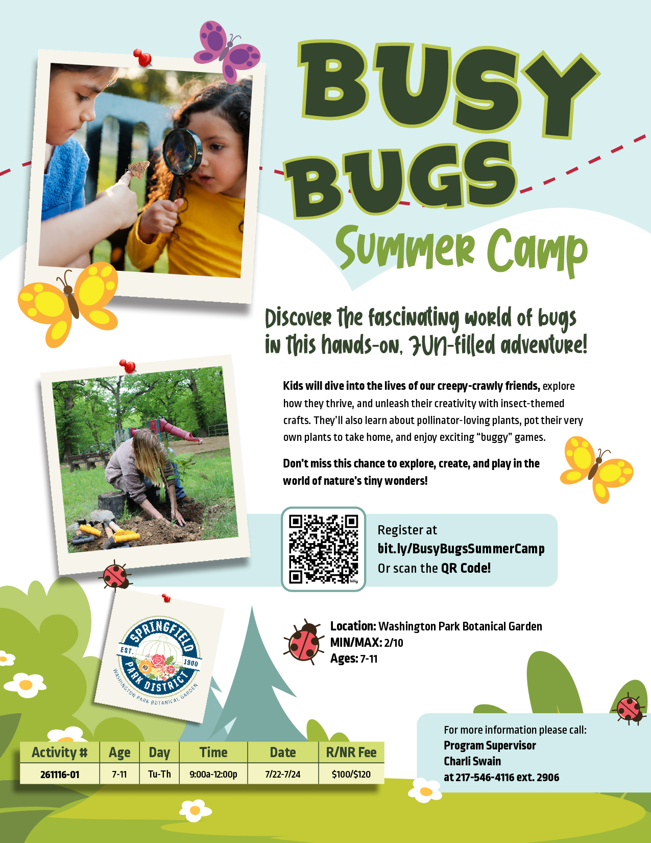 Springfield - 🦋🐞 Busy Bugs Summer Camp! 🐜🦗 Discover the fascinating ...