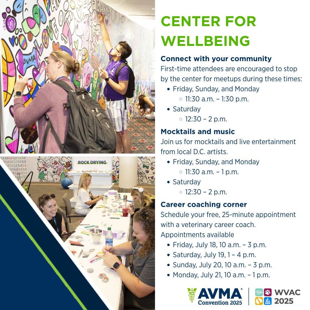 AVMA - While attending #AVMA2025 and #WVAC2025, be sure to check out ...