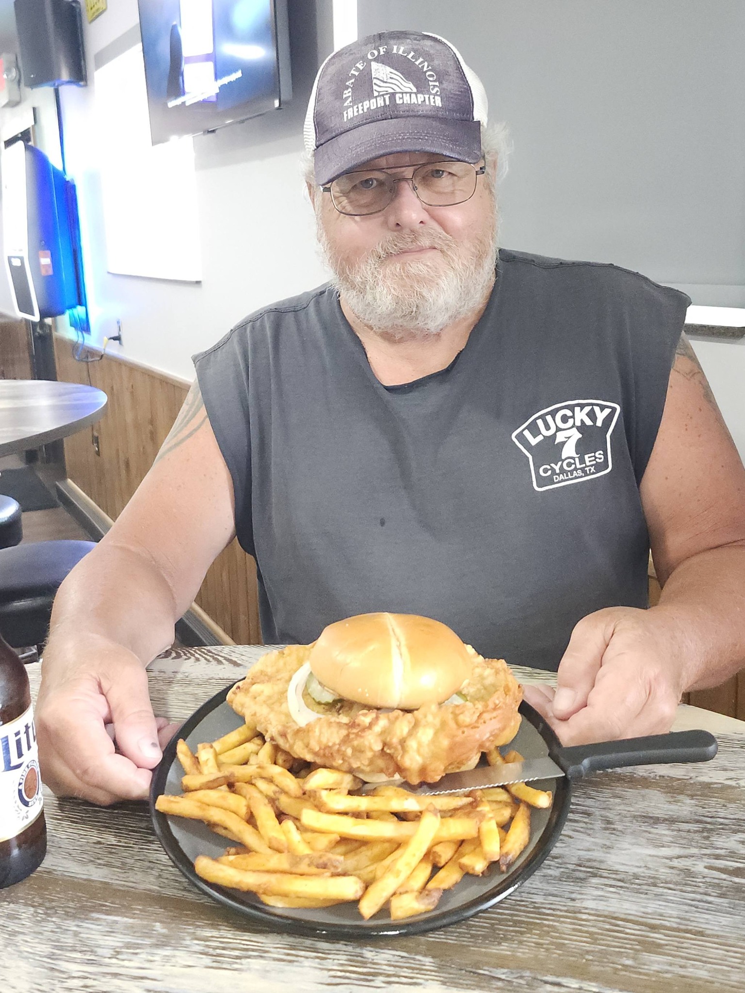The Tin Shed near Fulton, Illinois pork tenderloin sandwich review