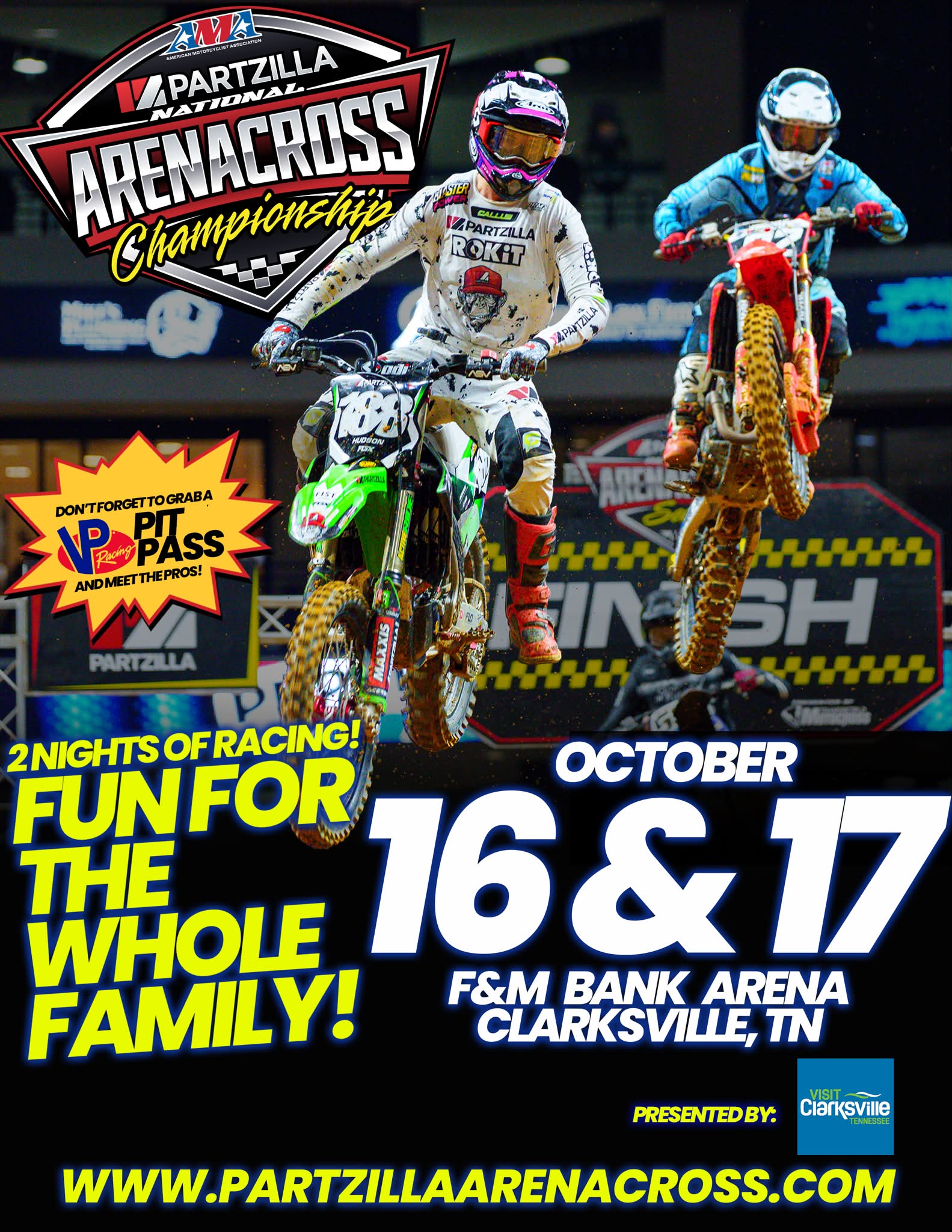 Ama Partzilla Arenacross Championship coming to Clarksville