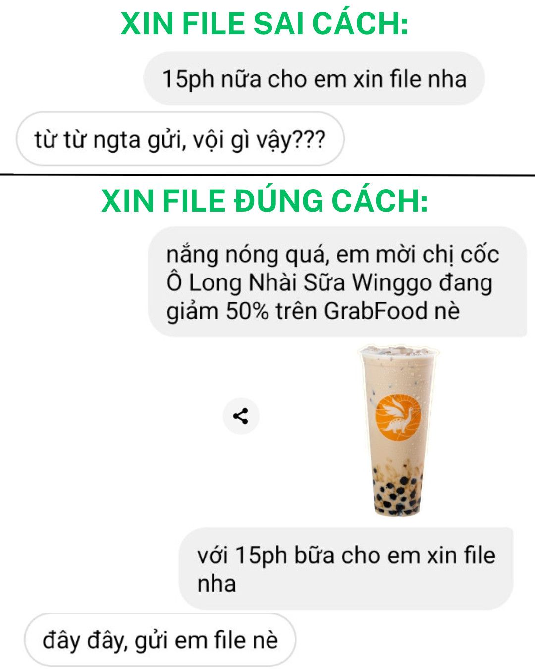 Ai sắp xin file mấy đồng nghiệp hay... - Biết thế éo đi làm