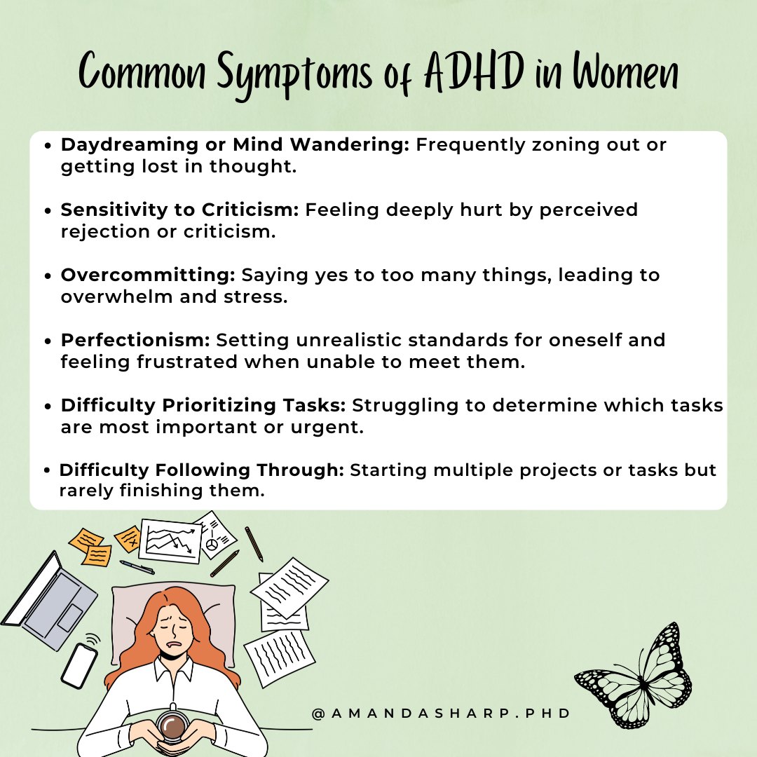 Amanda - 🧠 Did you know that ADHD can manifest differently in women ...