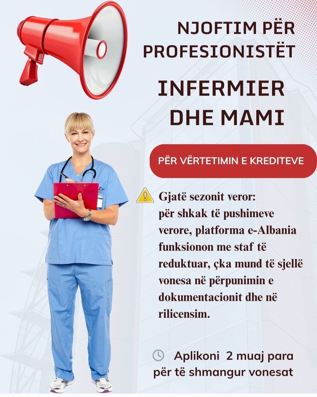 Urdhri i Infermierit... - Urdhri i Infermierit të Shqipërisë