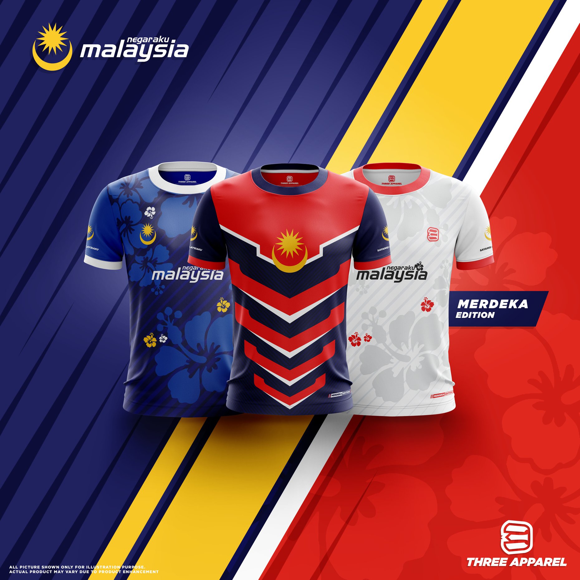 Three Apparel - 🇲🇾 MERDEKA! MERDEKA! MERDEKA! 🇲🇾 . Mari...