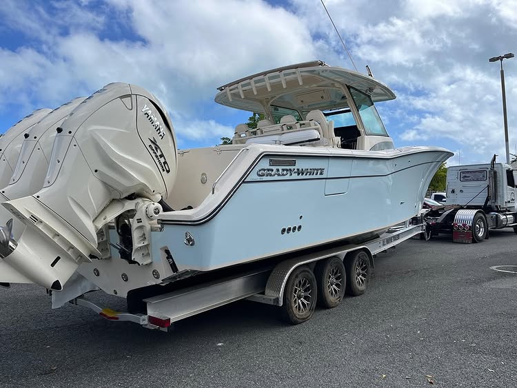 Their 6th(!) Grady-White, this new Canyon 386 with triple Yamaha