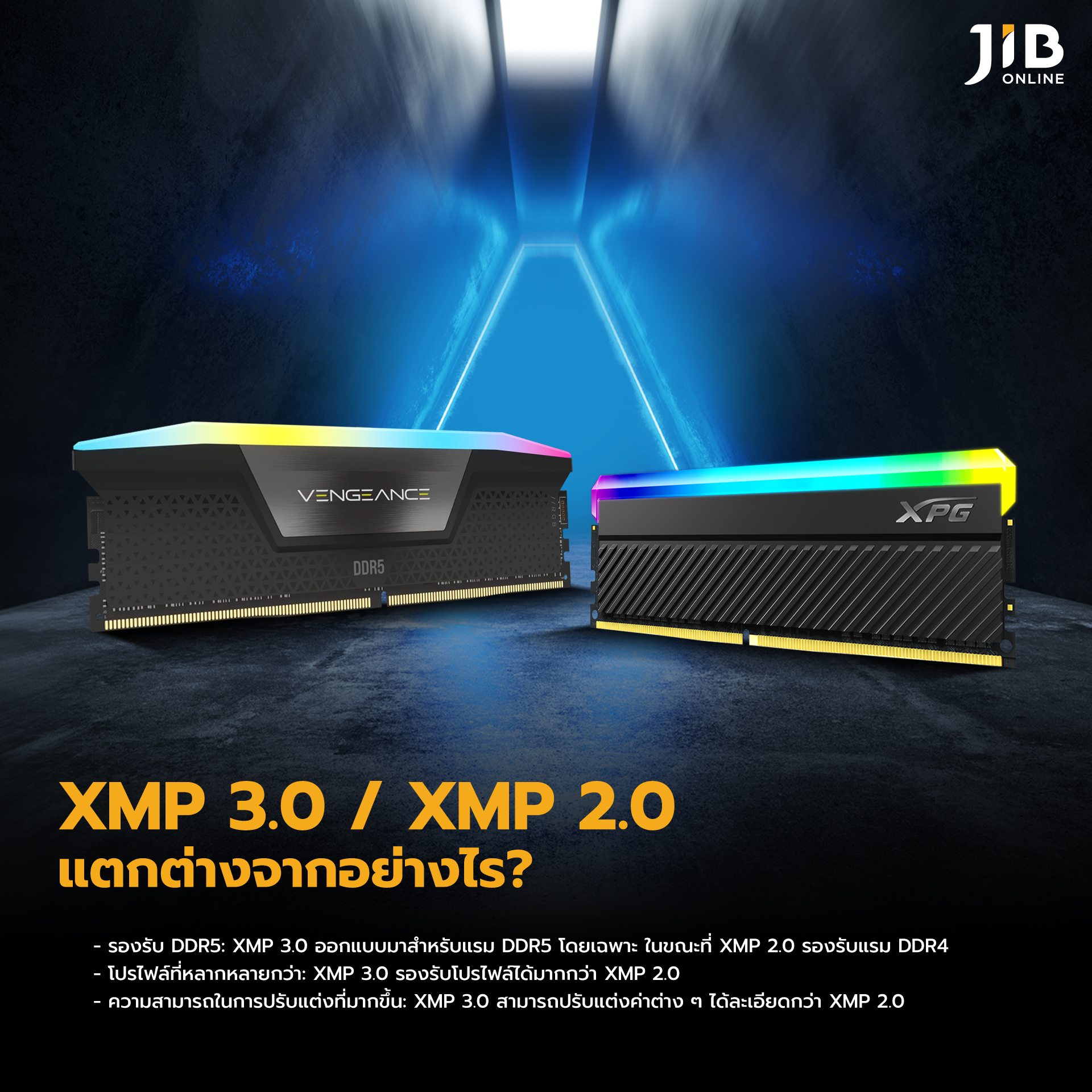🤔เทคโนโลยีแรม Intel XMP 3.0 คืออะไร .... - JIB Computer Group
