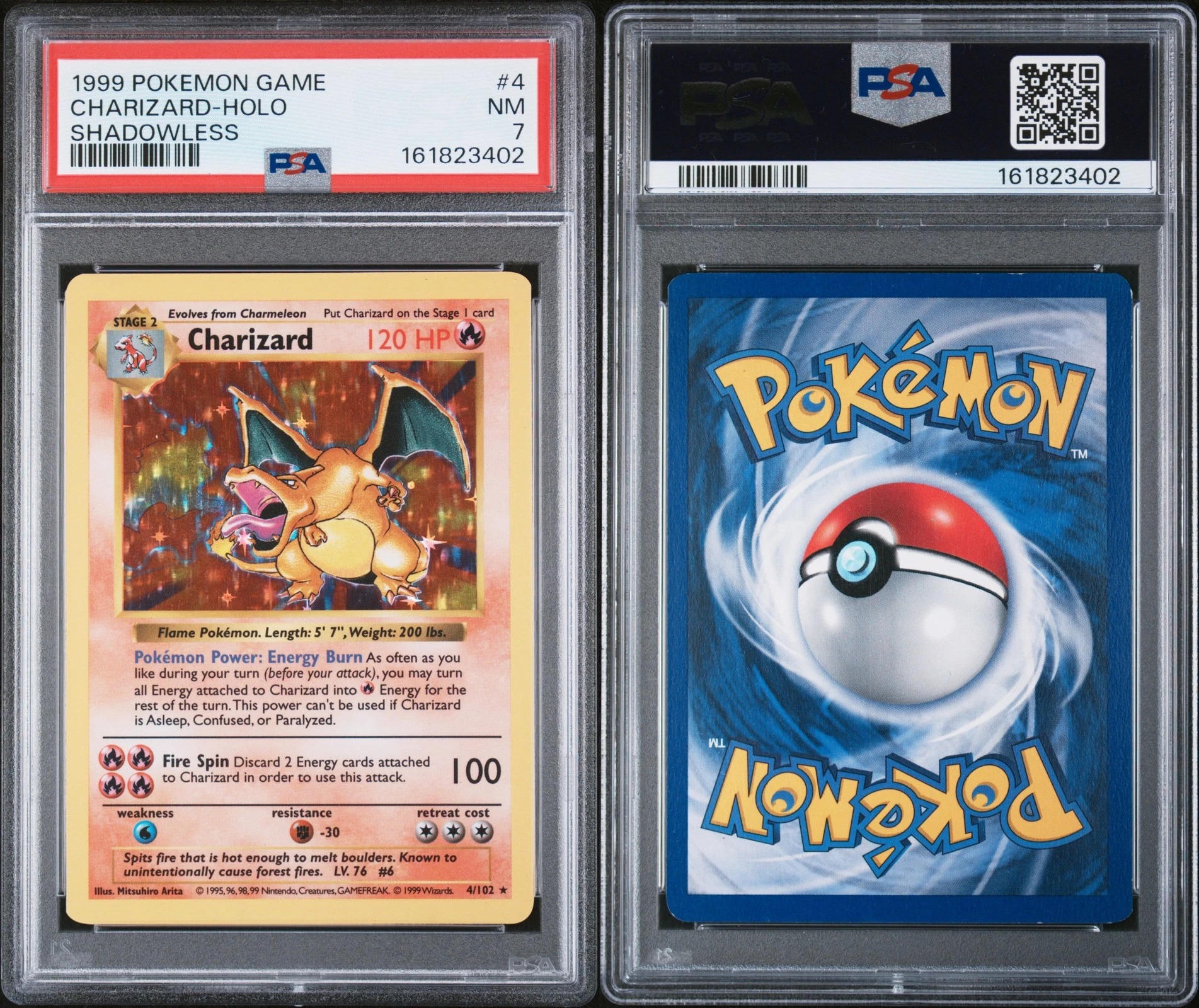 English CHARMANDER Shadowless PSA 9 800