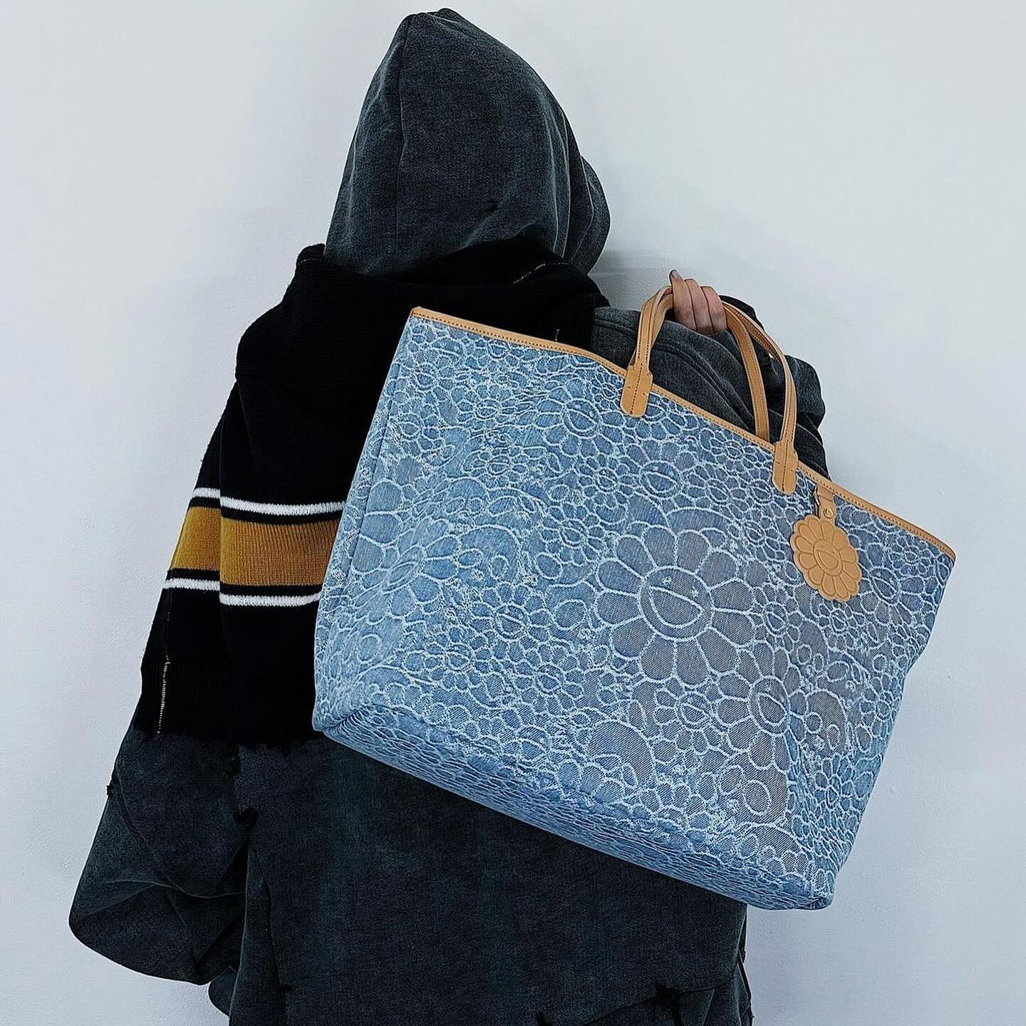 TAKASHI MURAKAMI Flowers Skulls Tote Bag