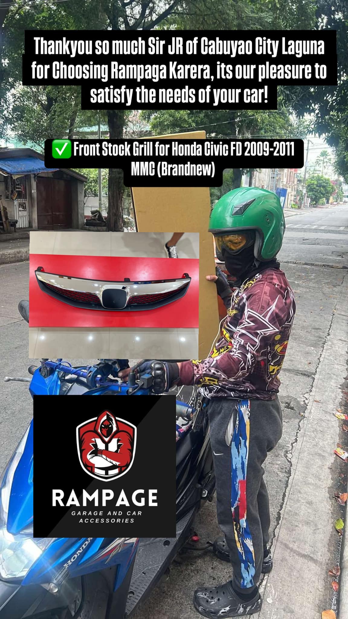 Rampage - Thank you for picking up sir JR of Cabuyao Laguna, it’s a ...