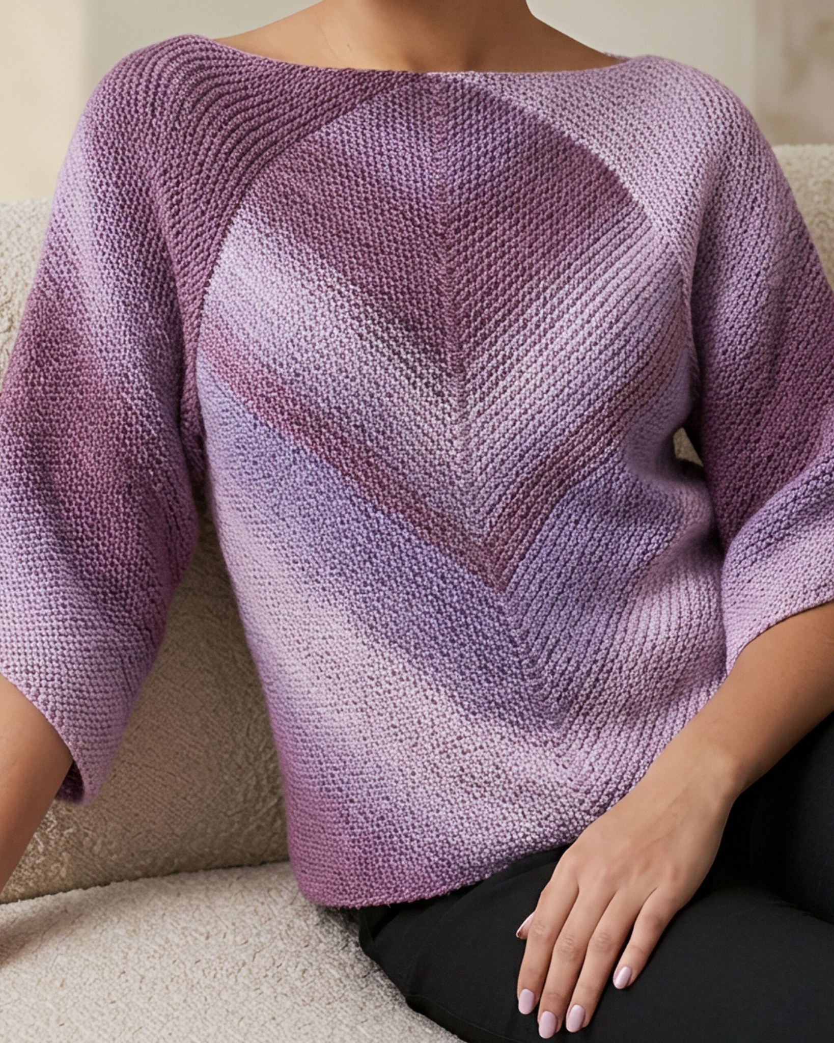 Ouroboros yoked sweater knitting pattern
