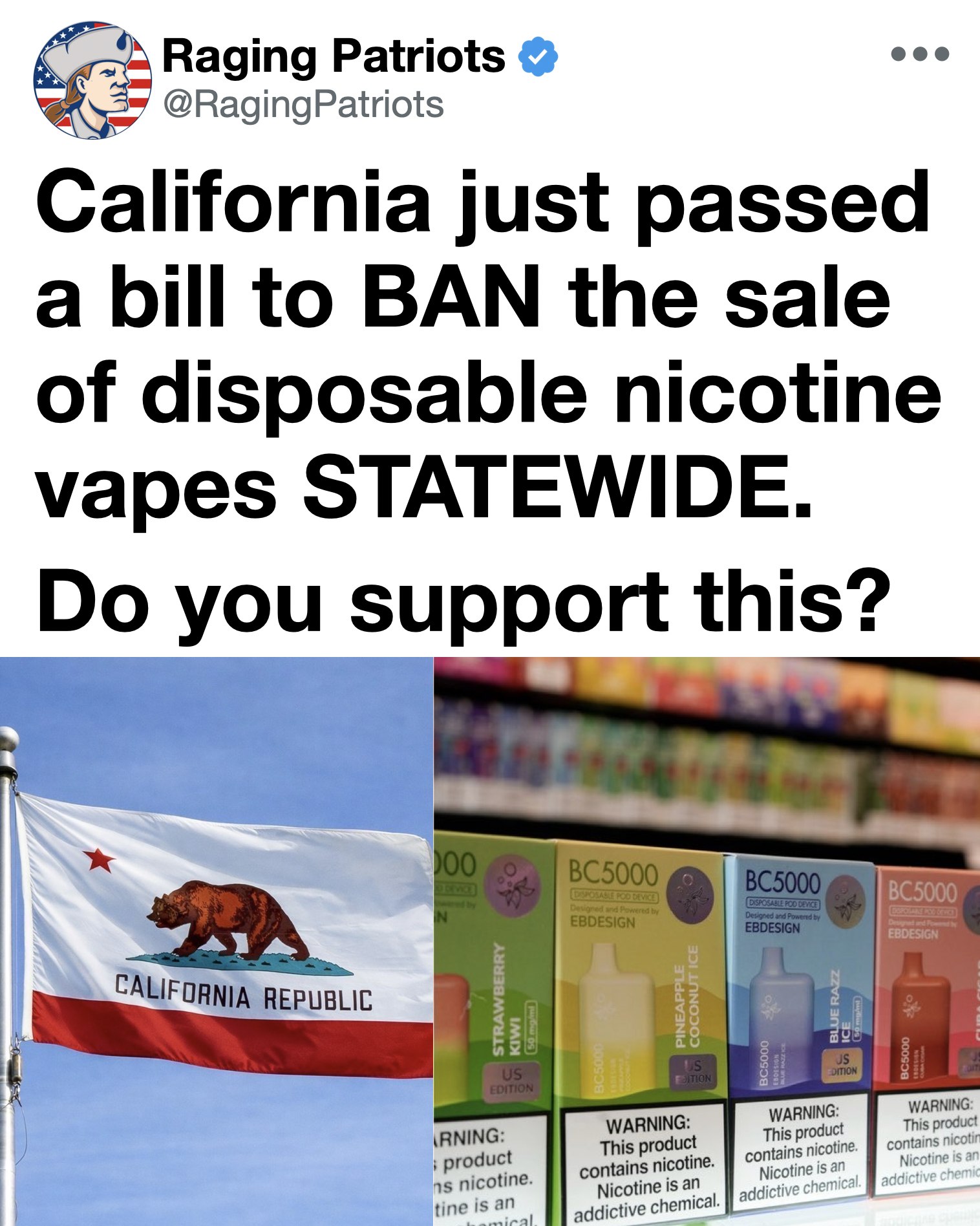 what age can you buy vapes in california has passed a statewide ban on the sale of disposable nicotine vapes. The measure is being sold as a public-health fix a state that already struggles to keep age-restricted products FLAVOR:HEARTBEAT gummy whip how much are njoy