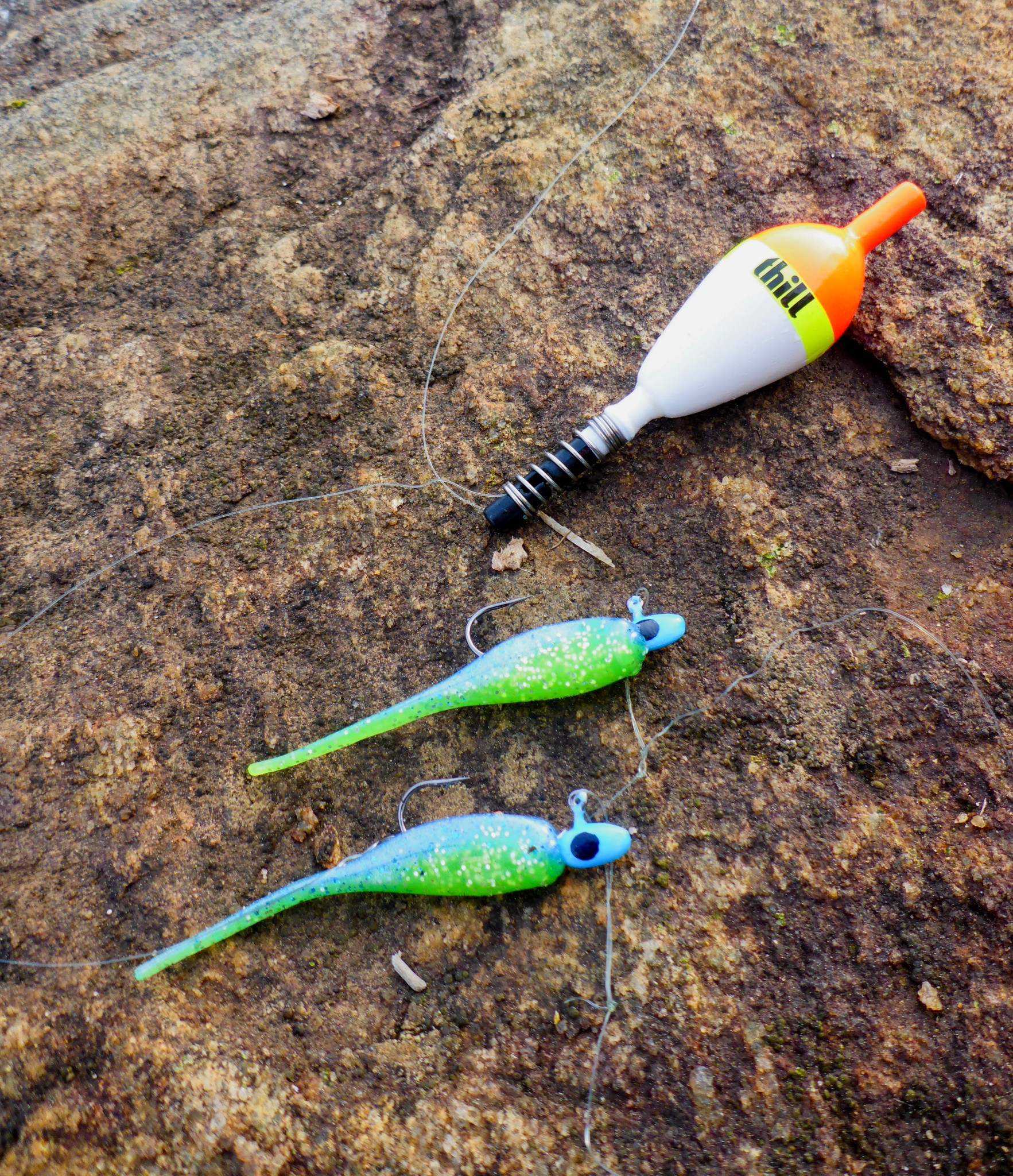 Thill - Rigging a pair of jigs beneath a float allows you to work two ...