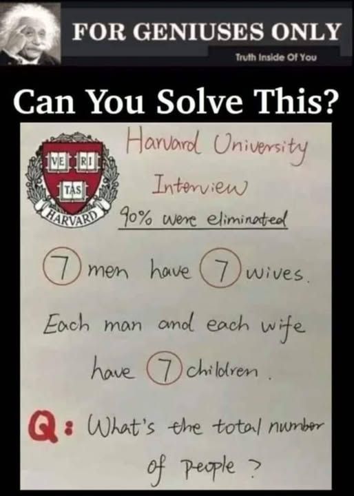 RIDDLE: Interview at Harvard... - PETS And HUMOR SIDE