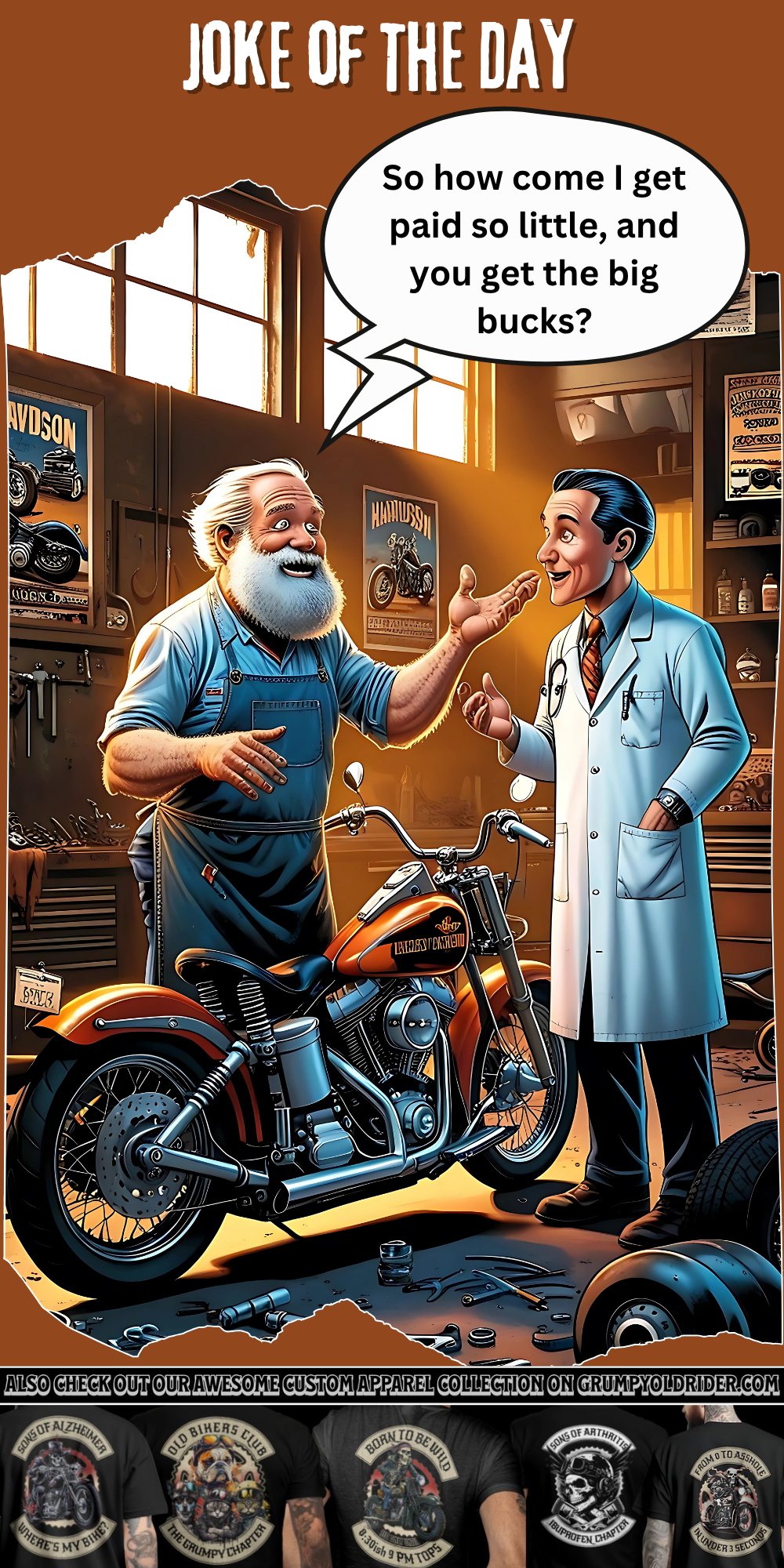 Grumpy - Joke of The Day 😅🤪😜 A mechanic was removing the cylinder head ...