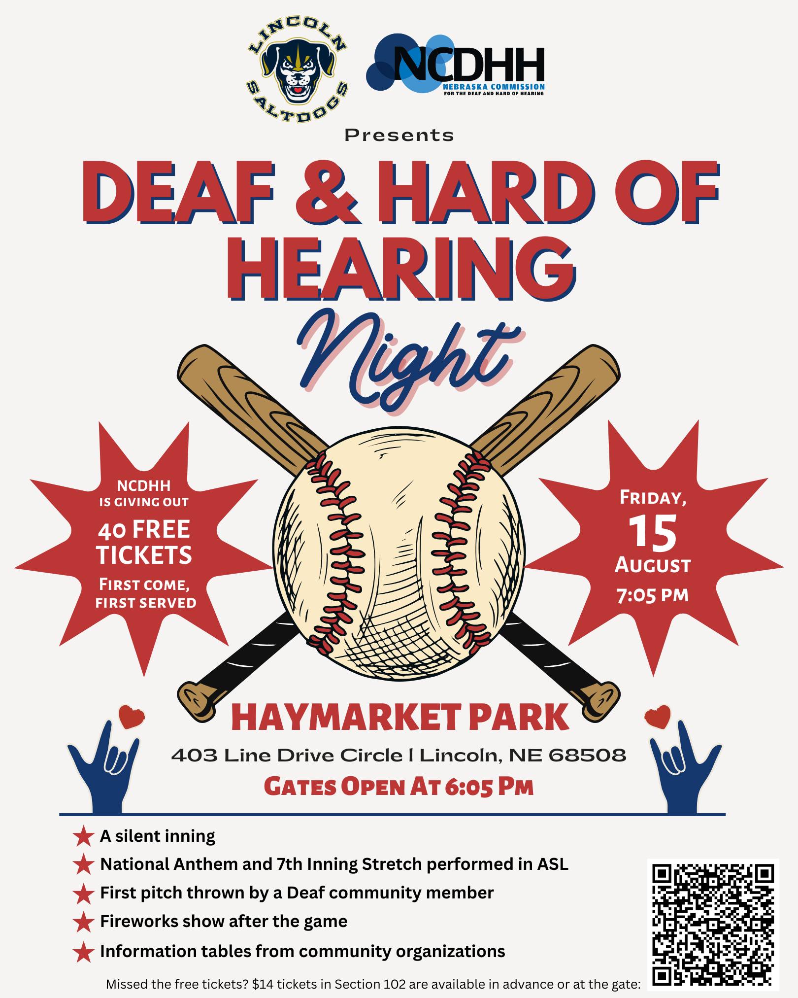 Nebraska - 🎉⚾️ Mark your calendars for Deaf and Hard of Hearing Night ...