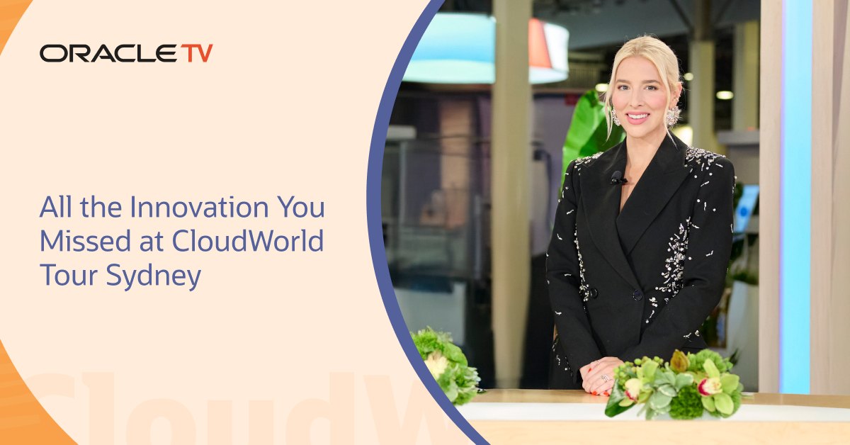 #ICYMI: Oracle TV has all the... - Oracle CloudWorld | Facebook