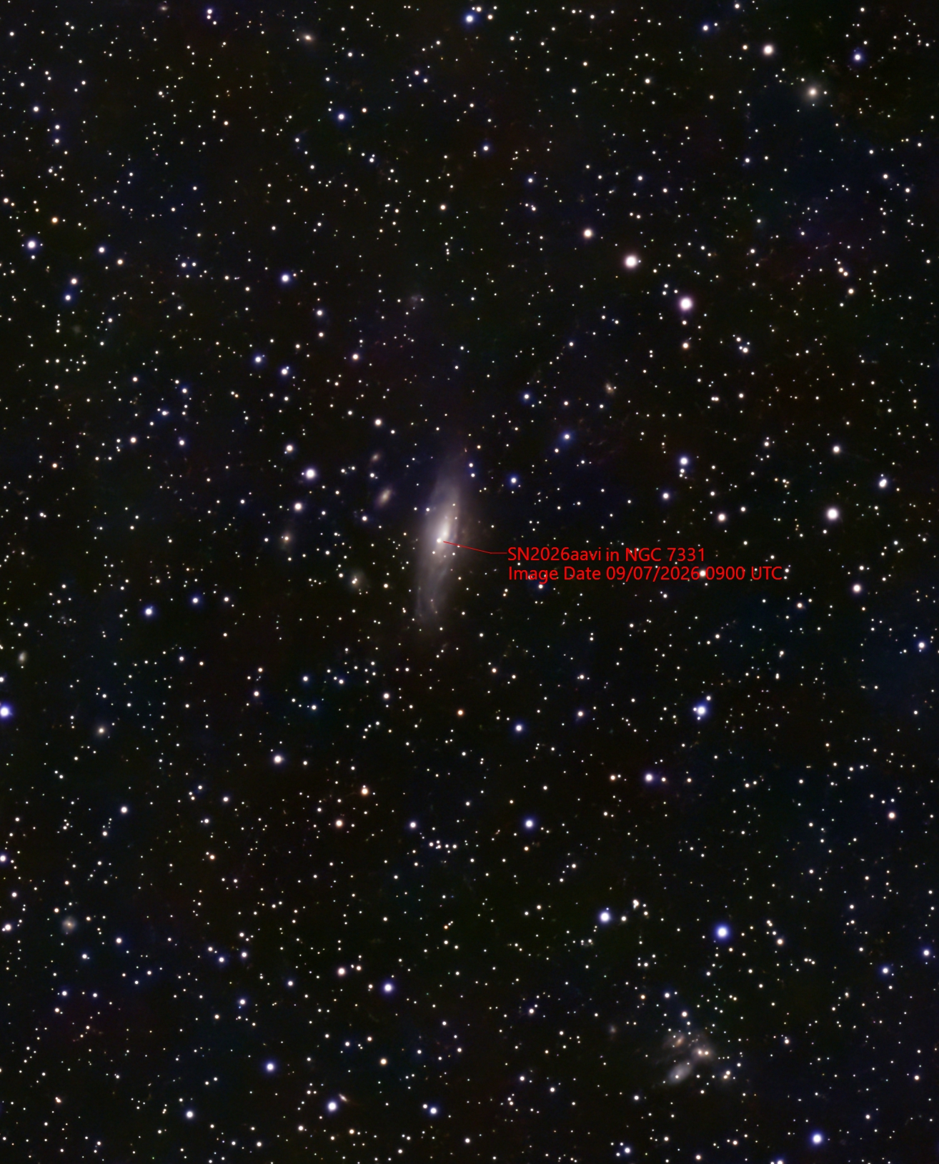 Supernova in ngc 7331 with seestar S50