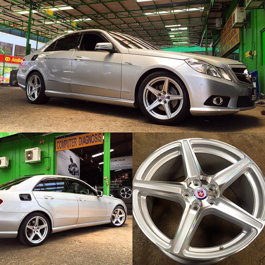 King of Rims Malaysia - Mercedes W212 with New 18 inch HRE 5 spoke ...