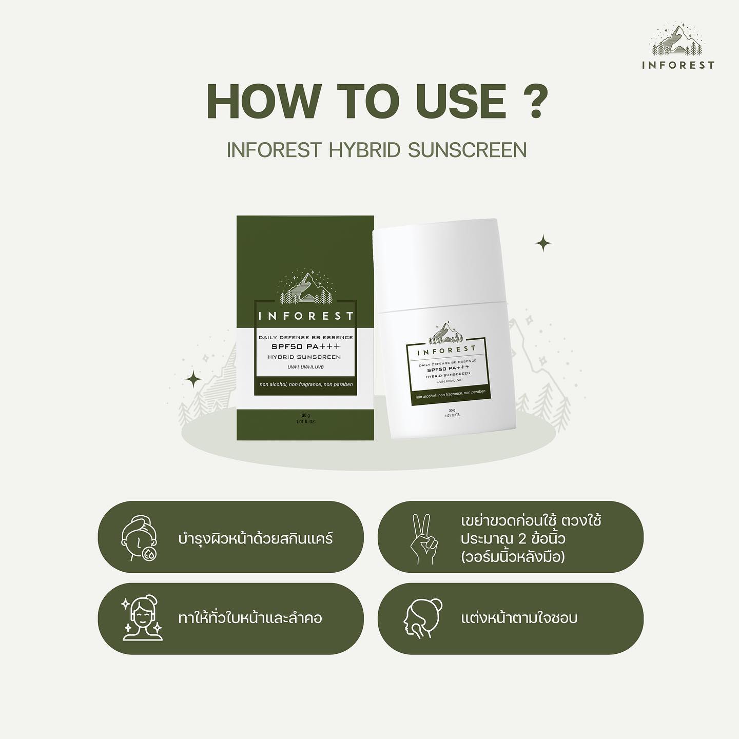 HOW TO USE ♡ ⃗ 1.... - Inforest Thailand | Facebook