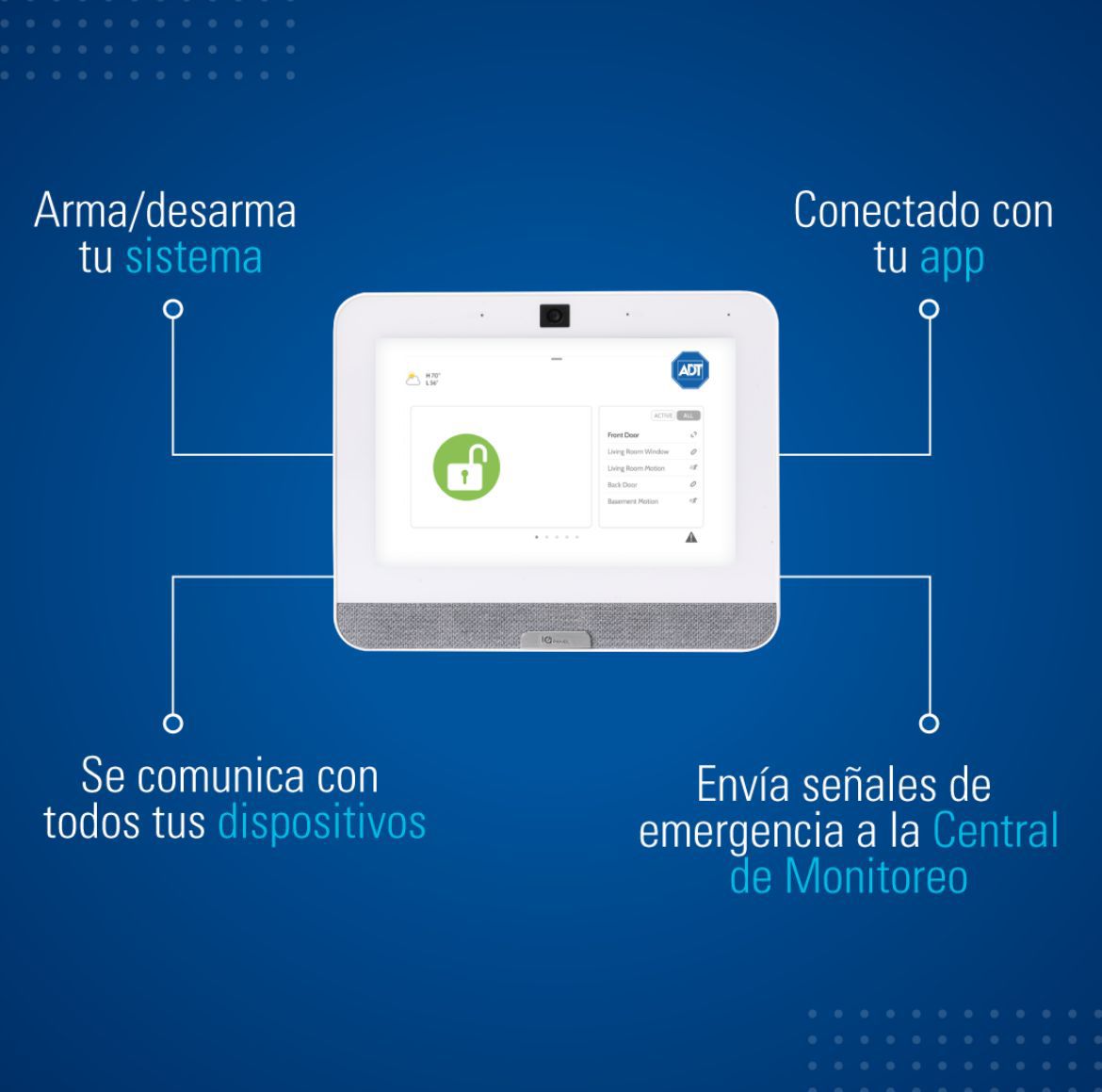 ADT - 🔒🖥️Nuestro panel inteligente de Smart Security te ofrece la mejor ...