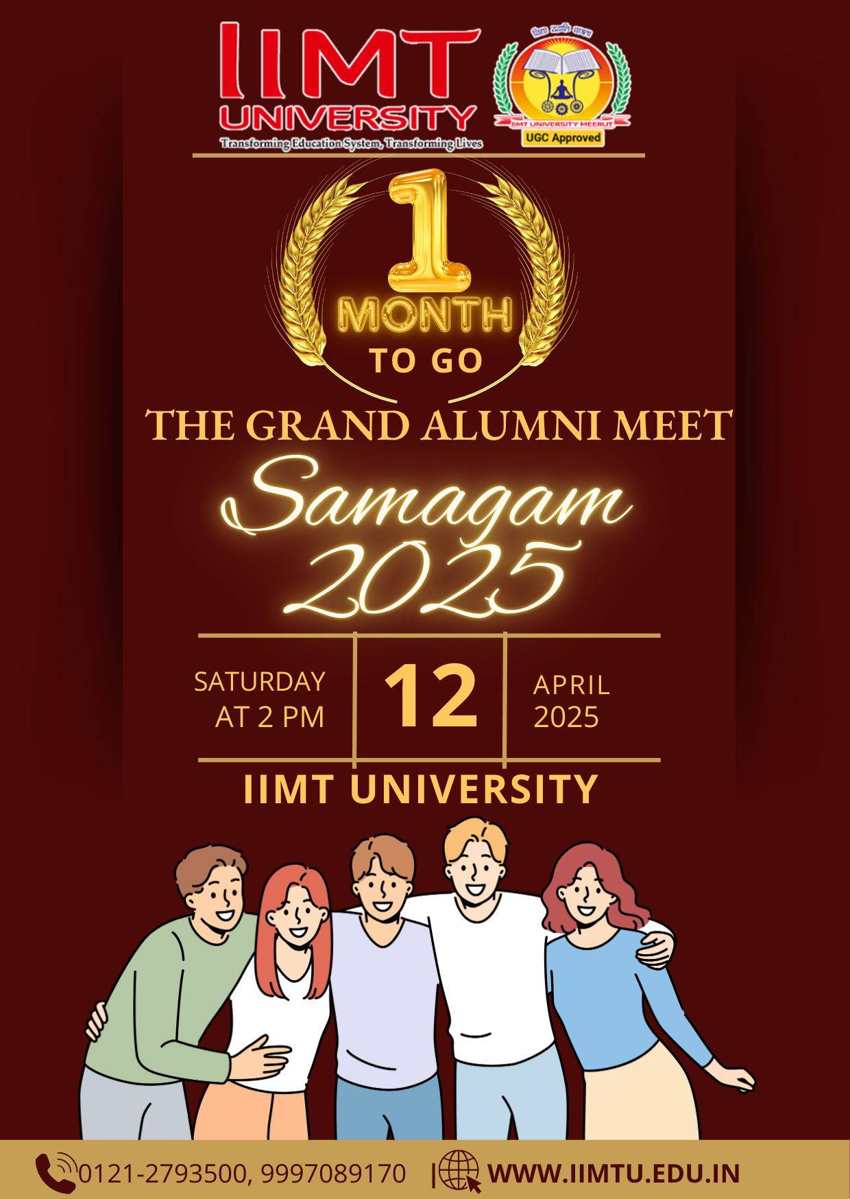 IIMT - The countdown begins! Just 1 month to go for 