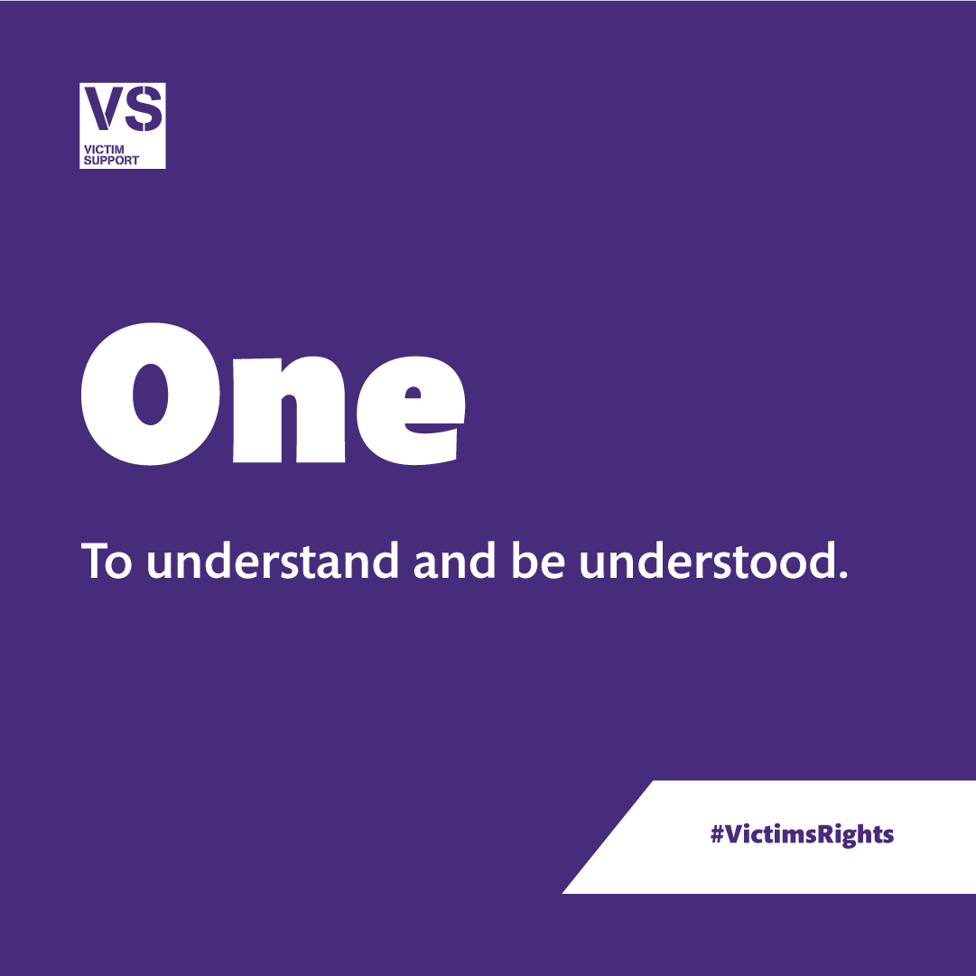 The first right in the... - Victim Support Hate Crime Team