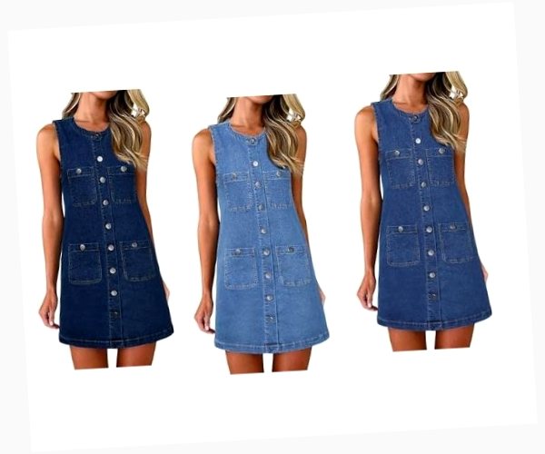 amazon ladies jeans dress Step into the season with confidence and style with these deals on ladies' denim dresses under $11 hike24