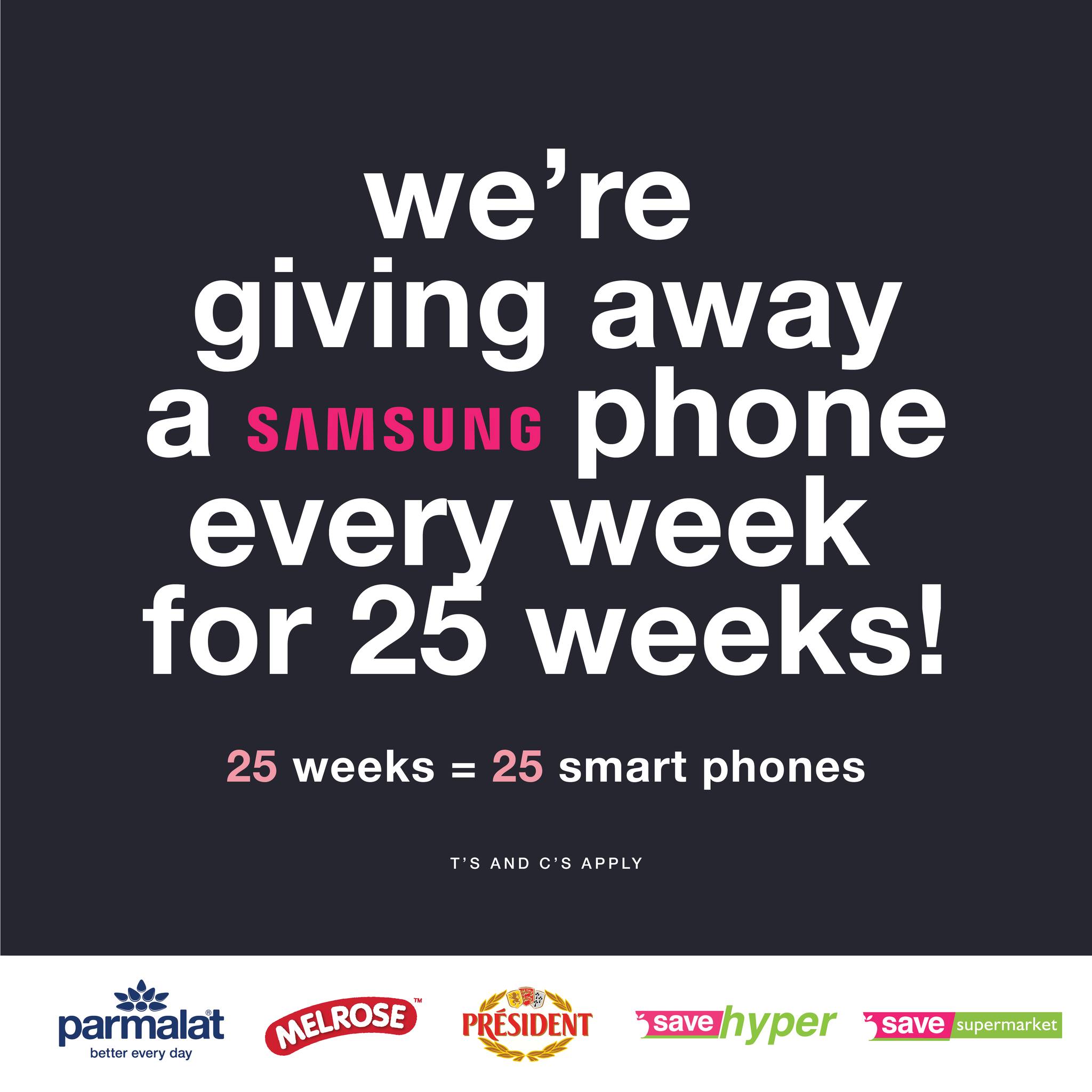 Save Hyper - We're giving away a Samsung phone every week...
