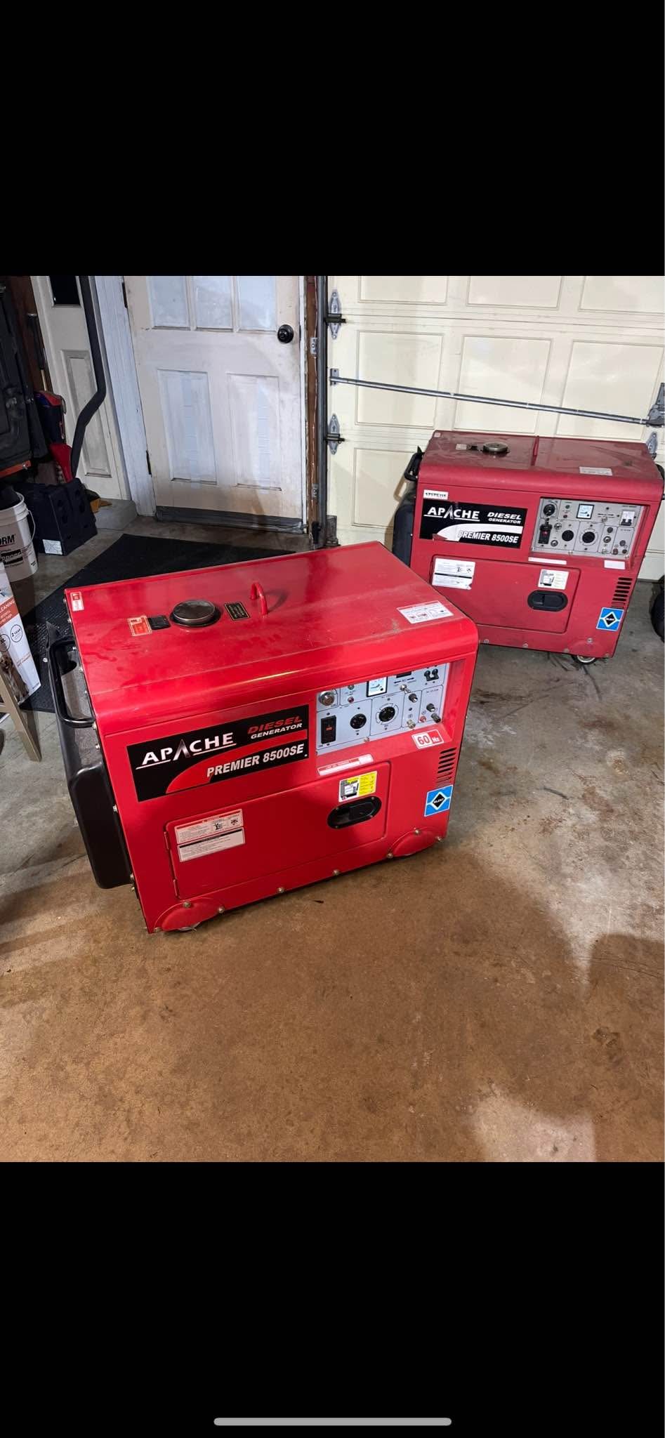2 Apache Premier 8500 diesel generator - Miscellaneous Tools - Bristol ...