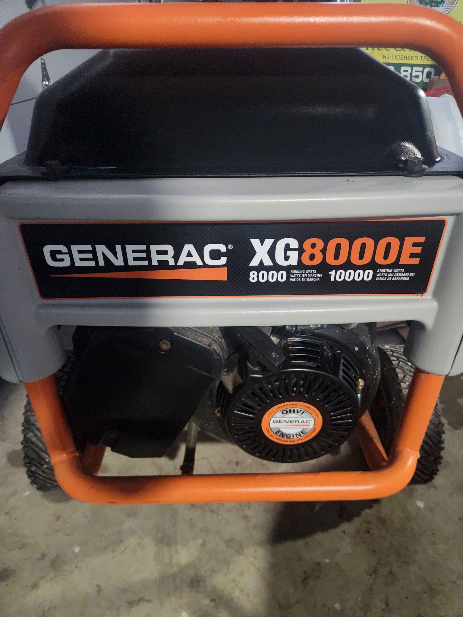 Generac XG 8000E gas generator with electric start. - Miscellaneous ...