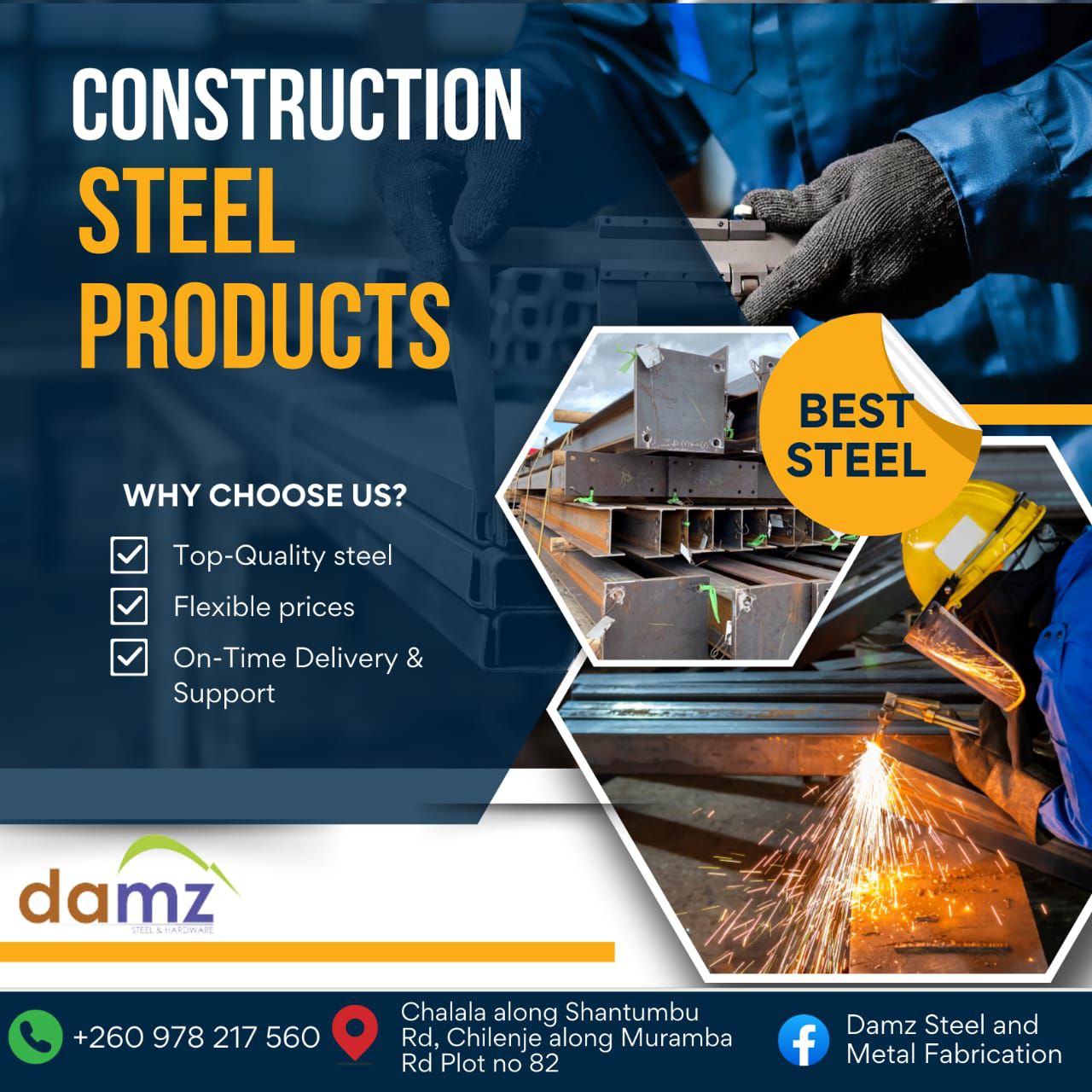 Damz Steel & Metal Fabrication | Lusaka