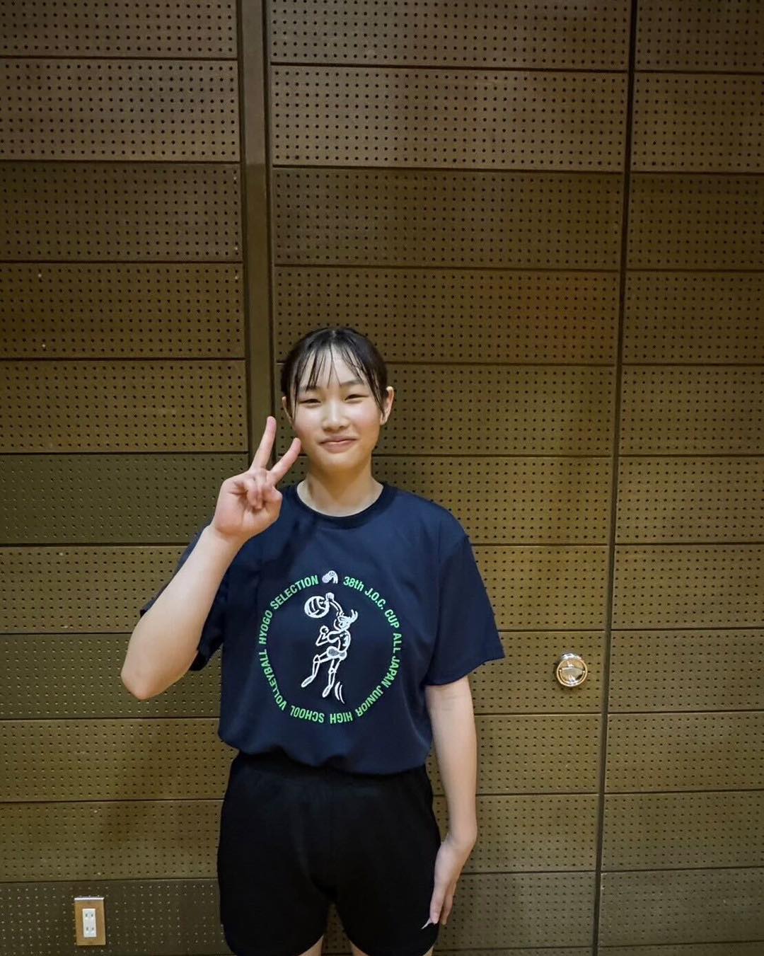 兵庫選抜バレーHYOGO JUNIOR OLYMPIC CUPTシャツ 中学女子バレーボール部】 JOC第38回全国都道府県対抗中学バレーボール