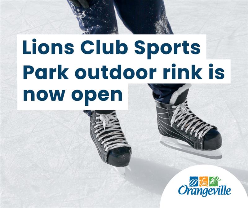 Town - Great news! ⛸️ Our outdoor skating rink at the Lions Club Sport ...