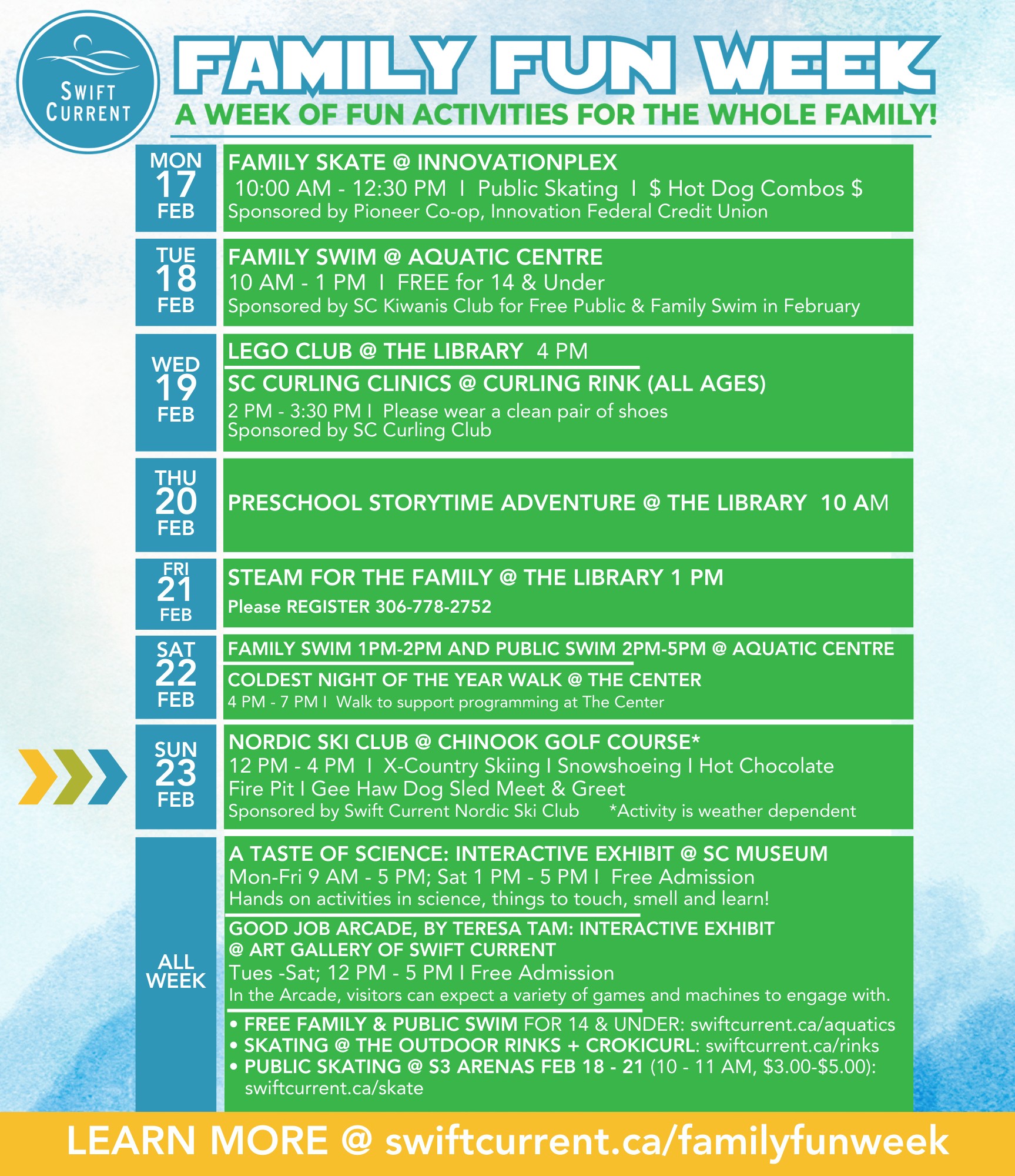 City - We wrap up Family Fun Week with cross country skiing at the ...