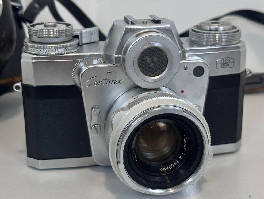 Zeiss Ikon Contarex Bullseye camera with 50mm Planar and 85mm