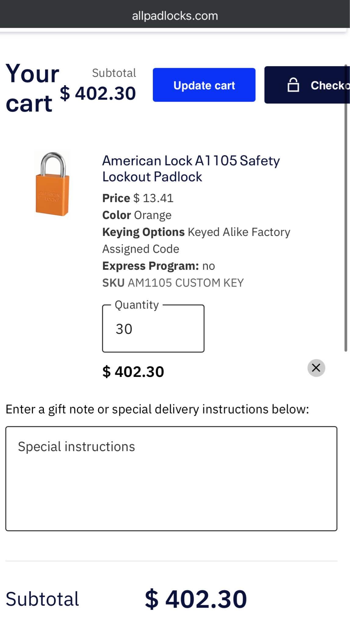 30x American 1100 Padlocks for Lockout KEYED ALIKE - Bicycle Locks ...