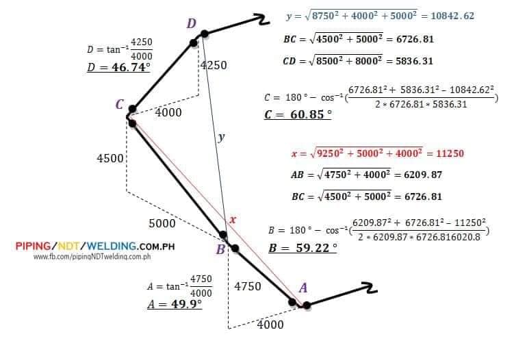 Simple Offset Sample Piping... - Piping/NDT/Welding.com.ph