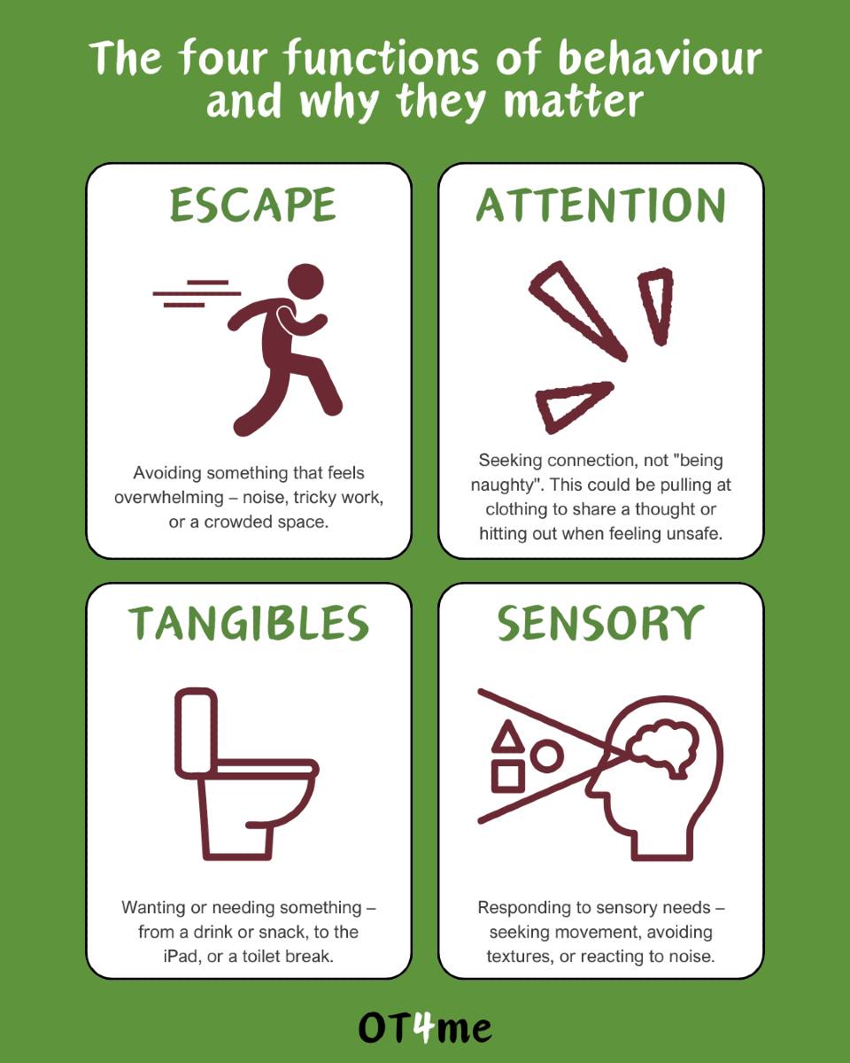 OT4me - The four functions of behaviour – and why they matter! All ...