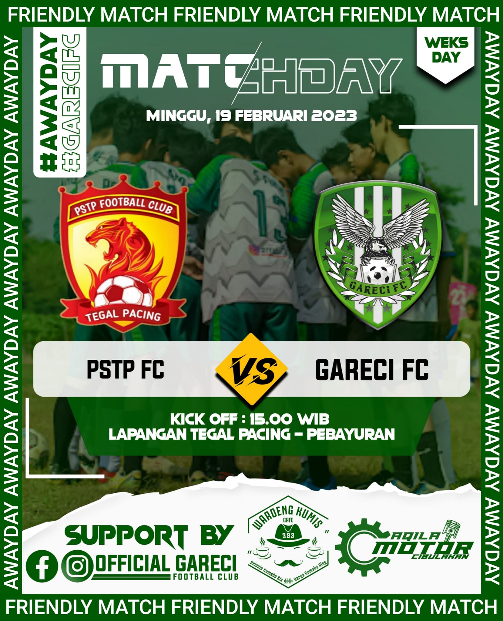 Gareci fc official - FRIENDLY MATCH MINGGU, 5 JUNI 2022 RAJAWALI FC VS ...