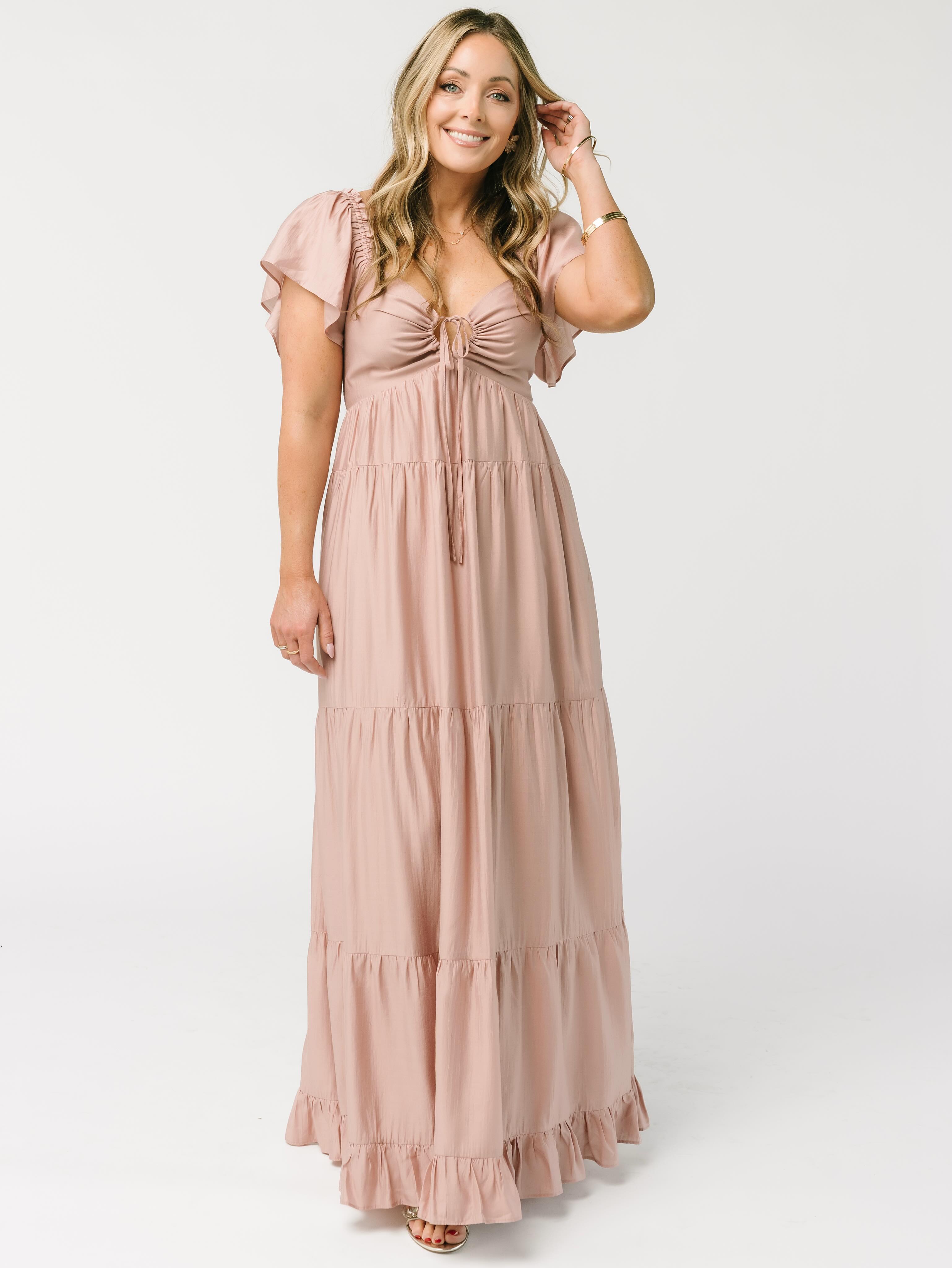 long sleeve chiffon maternity dress Red Pleated Maxi – PinkBlush proving that maternity fashion Parent:CNTILDOC P Black tie event outfit 尺寸:4-5Y