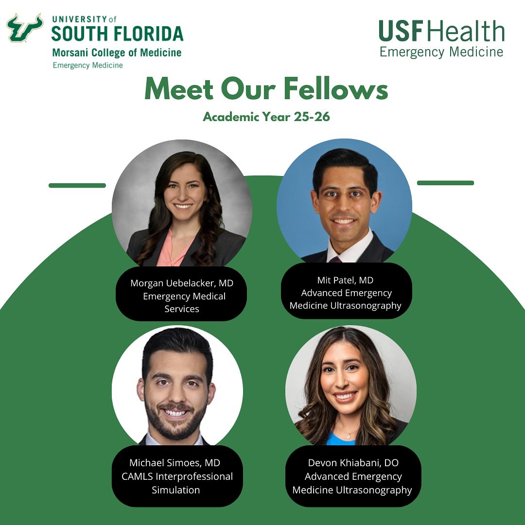 We are pleased to announce the... - USF Emergency Medicine | Facebook
