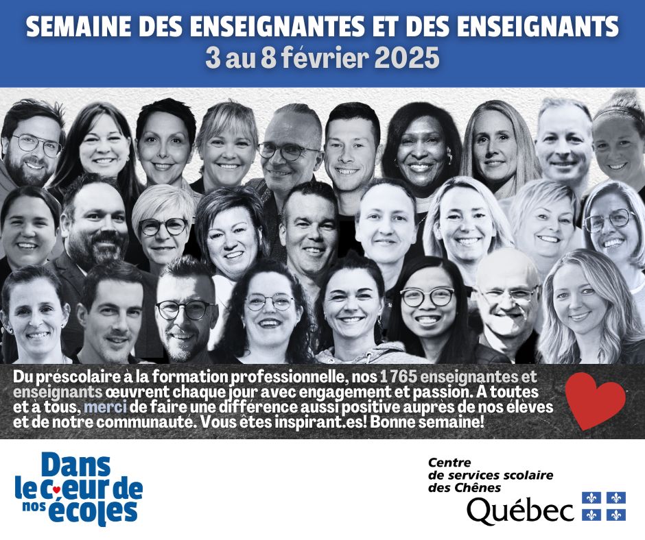 Centre - ️📅 Semaine des enseignantes et des enseignants | 3 au 8 ...