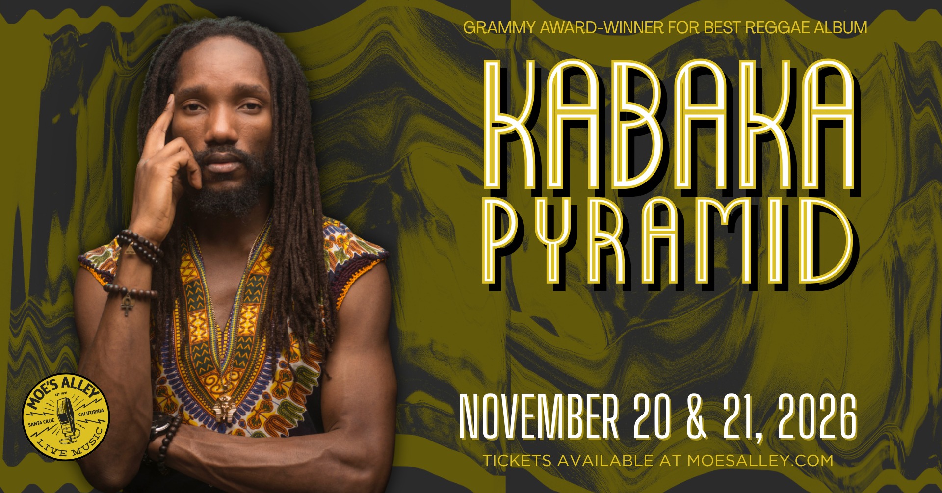 ごま 工藤冬里 ZABADAK PSYCHEDELIC コンピ サイケ Moe's Alley Presents: Kabaka Pyramid (Night 1)