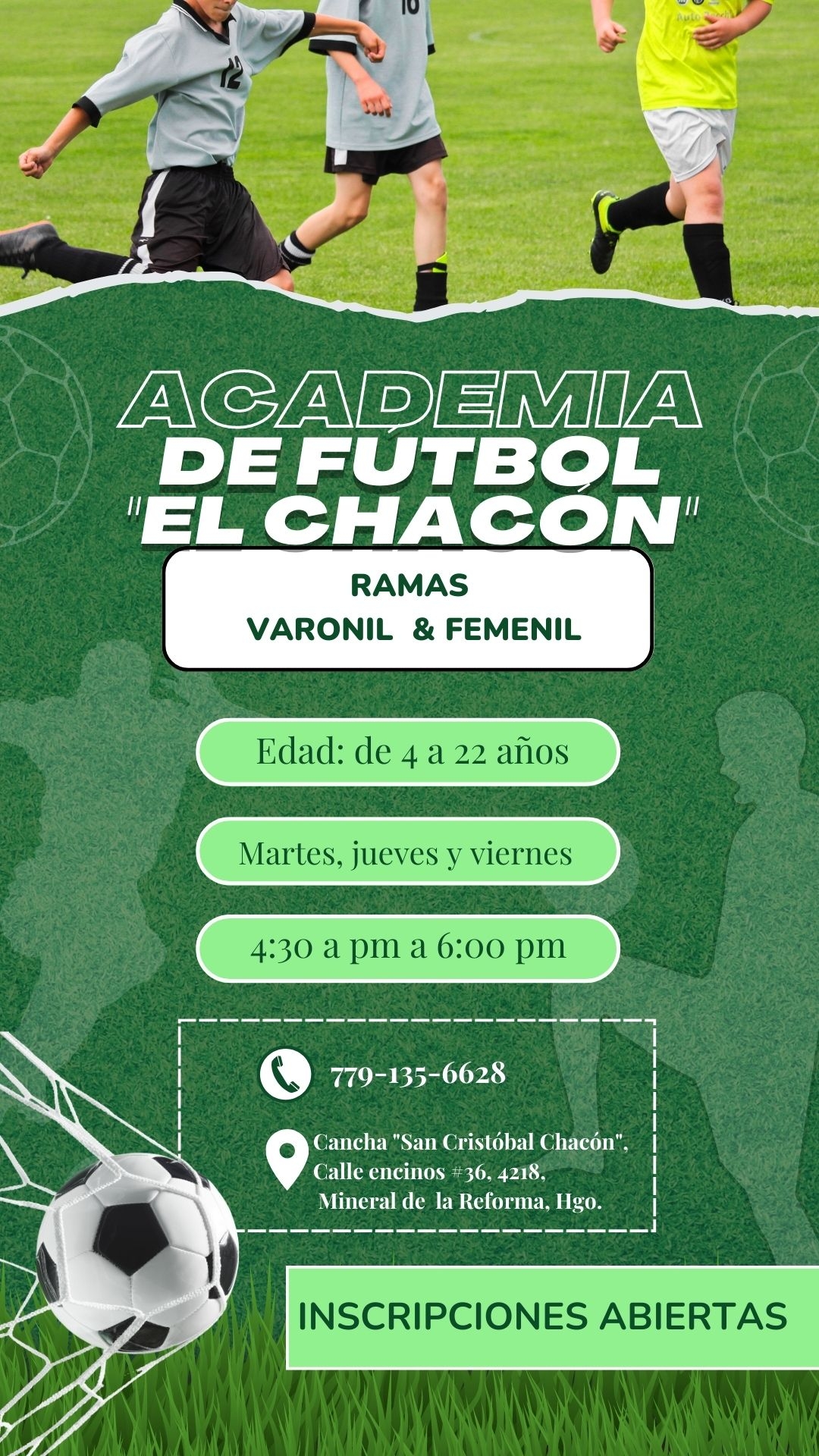 Academia de futbol chacón